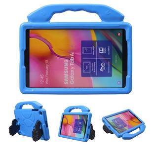 For Galaxy Tab A 10.1 (2019) Thumb Support EVA Flat Anti Falling Protective Shell(Blue)