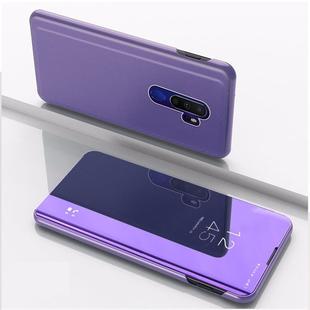 For OPPO Reno Ace / Realme X2 Pro Plated Mirror Horizontal Flip Leather Case with Holder(Purple Blue)