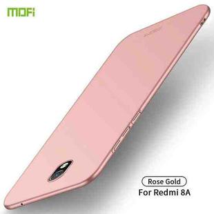 For Xiaomi RedMi 8A MOFI Frosted PC Ultra-thin Hard Case(Rose gold)