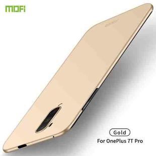 For Oneplus 7T Pro MOFI Frosted PC Ultra-thin Hard Case(Gold)
