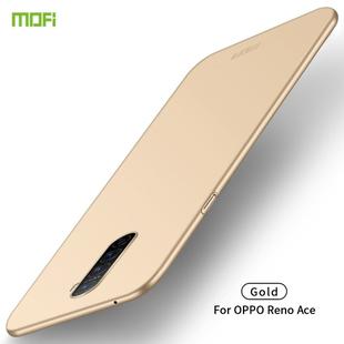 For OPPO Reno ACE MOFI Frosted PC Ultra-thin Hard Case(Gold)