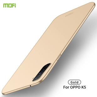For OPPO K5 MOFI Frosted PC Ultra-thin Hard Case(Gold)