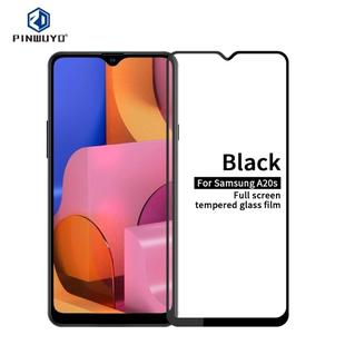 For Galaxy A20S PINWUYO 9H 2.5D Full Screen Tempered Glass Film(Black)