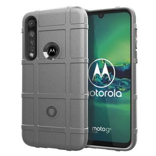For Moto G8 Plus Full Coverage Shockproof TPU Case(Grey)