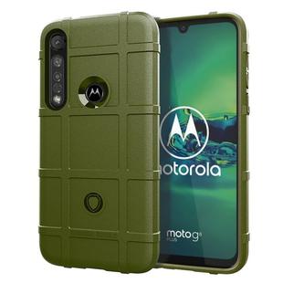 For Moto G8 Plus Full Coverage Shockproof TPU Case(Army Green)