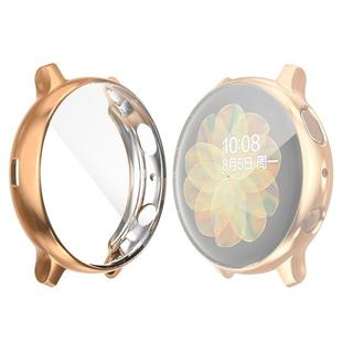 For Samsung Galaxy Watch Active 2 44mm ENKAY Hat-prince Full Coverage Electroplate TPU Case(Rose Gold)