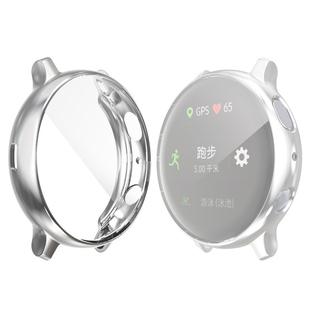 For Samsung Galaxy Watch Active 2 44mm ENKAY Hat-prince Full Coverage Electroplate TPU Case(Silver)