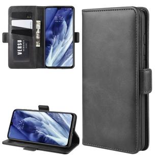 For Xiaomi 9 Pro/Xiaomi 9 Pro 5G Double Buckle Crazy Horse Business Mobile Phone Holster with Card Wallet Bracket Function(Black)
