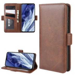 For Xiaomi 9 Pro/Xiaomi 9 Pro 5G Double Buckle Crazy Horse Business Mobile Phone Holster with Card Wallet Bracket Function(Brown)