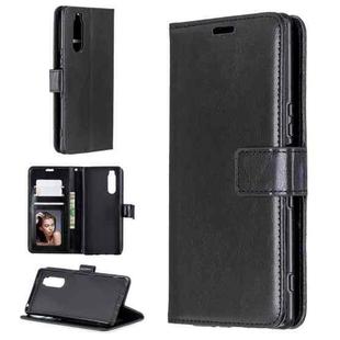 For Sony Xperia 5 Crazy Horse Texture Horizontal Flip Leather Case with Holder & Card Slots & Wallet & Photo Frame(Black)