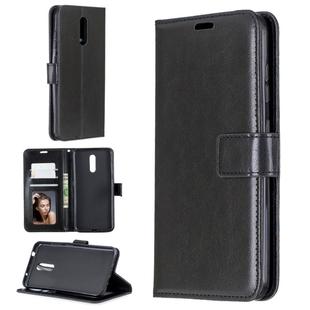 For Nokia 3.2 Crazy Horse Texture Horizontal Flip Leather Case with Holder & Card Slots & Wallet & Photo Frame(Black)