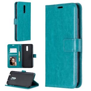 For Nokia 3.2 Crazy Horse Texture Horizontal Flip Leather Case with Holder & Card Slots & Wallet & Photo Frame(Blue)