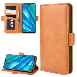 For OPPO Realme 5 Pro / Realme Q Dual-side Magnetic Buckle Horizontal Flip Leather Case with Holder & Card Slots & Wallet(Yellow)