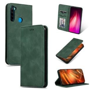 For Xiaomi Redmi Note 8 Retro Skin Feel Business Magnetic Horizontal Flip Leather Case(Army Green)