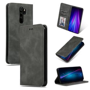 For Xiaomi Redmi Note8 Pro Retro Skin Feel Business Magnetic Horizontal Flip Leather Case(Grey)