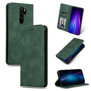 For Xiaomi Redmi Note8 Pro Retro Skin Feel Business Magnetic Horizontal Flip Leather Case(Army Green)