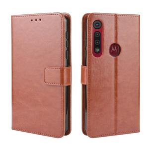 For  Motorola Moto G8 Play Retro Crazy Horse Texture Horizontal Flip Leather Case with Holder & Card Slots & Photo Frame(Brown)