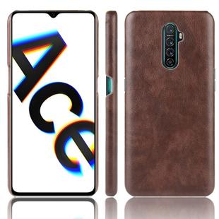 For Oppo Realme X2 Pro / Reno Ace Shockproof Litchi Texture PC + PU Case(Brown)