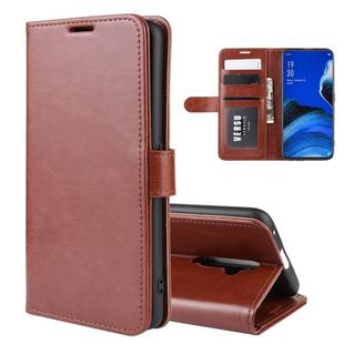For Oppo Reno2 F / Reno2 Z R64 Texture Single Fold Horizontal Flip Leather Case with Holder & Card Slots & Wallet(Brown)