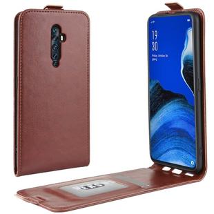 For Oppo Reno2 F / Reno2 Z  Crazy Horse Vertical Flip Leather Protective Case(Brown)