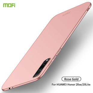 For Huawei Honor 20 Lite MOFI Frosted PC Ultra-thin Hard Case(Rose Gold)