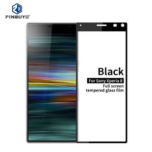 For Sony Xperia 8 PINWUYO 9H 2.5D Full Screen Tempered Glass Film(Black)