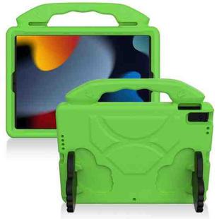 For iPad 10.2 EVA Flat Anti Falling Protective Shell with Thumb Bracket(Green)