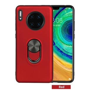 For Huawei Mate 30 Pro， 360 Rotary Multifunctional Stent PC+TPU Case with Magnetic Invisible Holder(Red)