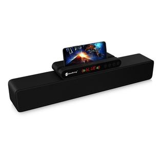 Newrixing NR-5017 LED Bluetooth Portable Speaker TWS Connection Loudspeaker Sound System 10W Stereo Surround Speaker(Black)