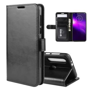 For Motorola One Macro / G8 Play R64 Texture Single Fold Horizontal Flip Leather Case with Holder & Card Slots & Wallet(Black)