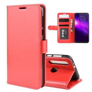 For Motorola One Macro / G8 Play R64 Texture Single Fold Horizontal Flip Leather Case with Holder & Card Slots & Wallet(Red)
