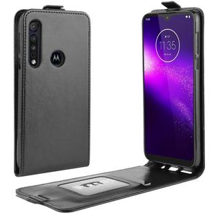 For Motorola One Macro / G8 Play Crazy Horse Vertical Flip Leather Protective Case(Black)