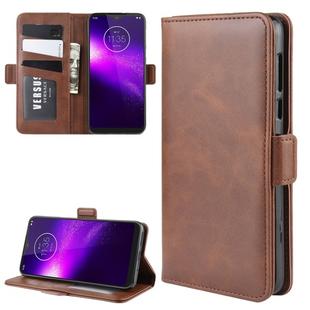 For Motorola One Macro / G8 Play Wallet Stand Leather Cell Phone Case with Wallet & Holder & Card Slots(Brown)