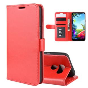 For LG K40S R64 Texture Single Fold Horizontal Flip Leather Case with Holder & Card Slots & Wallet(Red)