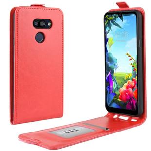For LG K40S Crazy Horse Vertical Flip Leather Protective Case(Red)