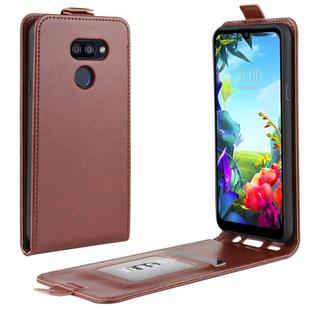 For LG K40S Crazy Horse Vertical Flip Leather Protective Case(Brown)