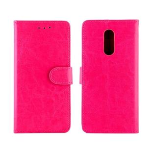 For LG Stylo 5 Crazy Horse Texture Horizontal Flip Leather Case with Holder & Card Slots & Wallet & Photo Frame(Magenta)