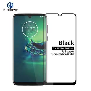 For  MOTO G8 plus PINWUYO 9H 2.5D Full Screen Tempered Glass Film(Black)