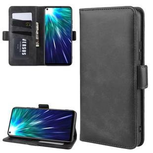 For Vivo Z5x / Z1 Pro  Double Buckle Crazy Horse Business Mobile Phone Holster with Card Wallet Bracket Function(Black)