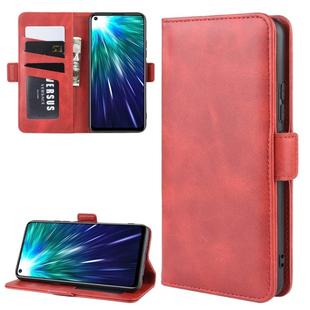 For Vivo Z5x / Z1 Pro  Double Buckle Crazy Horse Business Mobile Phone Holster with Card Wallet Bracket Function(Red)