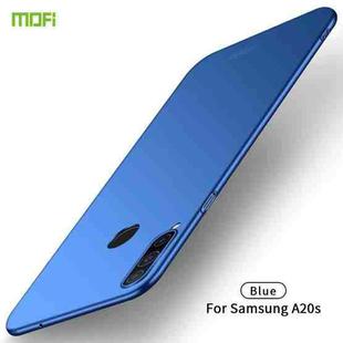 For Galaxy A20S MOFI Frosted PC Ultra-thin Hard Case(Blue)