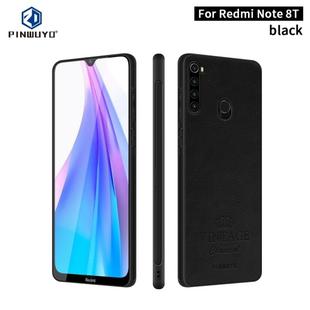 For Xiaomi Redmi Note 8T PINWUYO Pin Rui Series Classical PU Leather + PC + TPU Anti-fall All-inclusive Case (Black)