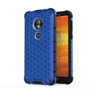 For Motorola Moto E5 Play Go Shockproof Honeycomb PC + TPU Case(Blue)