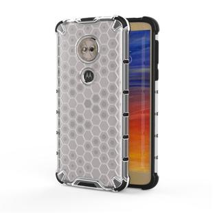 For Motorola Moto G6 Play Shockproof Honeycomb PC + TPU Case(White)