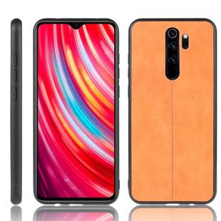 For Xiaomi Redmi Note 8 Pro  Shockproof Sewing Cow Pattern Skin PC + PU + TPU Case(Orange)