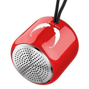 M9 Bluetooth5.0 Subwoofer Portable Speaker Aluminium Alloy Body Music Player(Red)