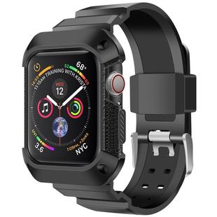 For Apple Watch 5 / 4 Generations 44mm Universal Integrated Electroplating Strap(Black)