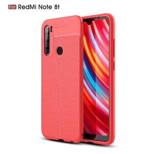 For Xiaomi Redmi Note 8T Litchi Texture TPU Shockproof Case(Red)