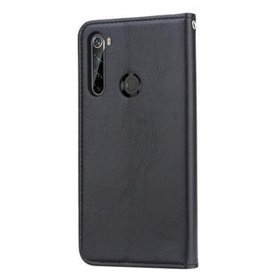 For Xiaomi Redmi Note 8T Knead Skin Texture Horizontal Flip Leather Case with Photo Frame & Holder & Card Slots & Wallet(Black)