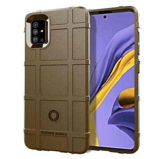 For Galaxy A51 Full Coverage Shockproof TPU Case(Brown)